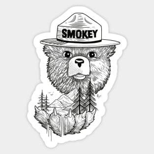 Smokey the Bear Sticker